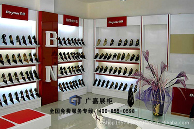 【长期加工 鞋子专卖店展示台 高档皮鞋展示柜 中岛柜精品展示柜】价格,厂家,图片,其他广告展览设备,广州市广嘉装饰设计工程-