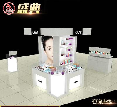 化妆品展柜加工定制 超市化妆品专卖店展柜 美容院化妆品展柜图片_高清图_细节图